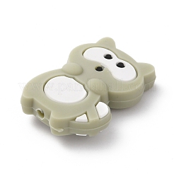 Perles de silicone de raton laveur&nbsp;SIL-WH0002-84B