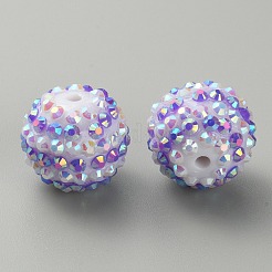 Полосатый узор из смоляных стразов&nbsp;RESI-WH0034-20H