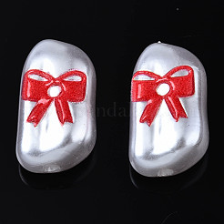 3d печатные бусины из абс-пластика с имитацией жемчуга KY-S163-437