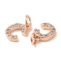 Латунь микро проложит класс Aaa кубического циркония подвески&nbsp;ZIRC-P067-11RG-C-NR