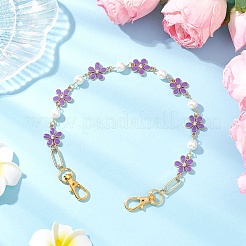 Декоративные цепочки для сумок из цинкового сплава с эмалью&nbsp;FIND-JF00159-03