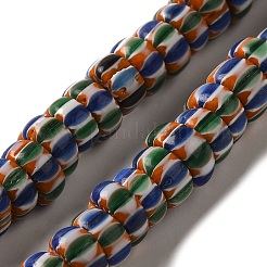 Непальские бусины лэмпворк ручной работы LAMP-B023-06B-03