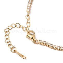 Herstellung von Tennisarmbändern aus Messing mit Pavé-Fassung aus klaren Zirkonia&nbsp;KK-B189-05G