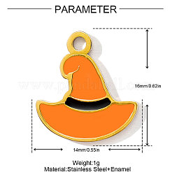 Подвески из нержавеющей стали 304 с эмалью&nbsp;STAS-OY001-84G