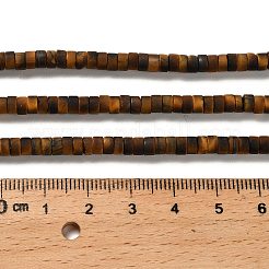 Природных тигровый глаз бисер нитей G-P575-B40-4x2mm