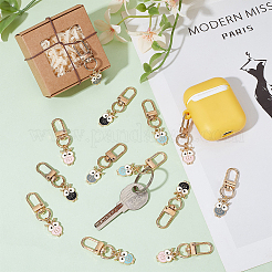 Подвески из эмали из сплава совы&nbsp;HJEW-PH01917