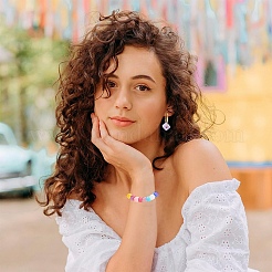 100 г цветных экологически чистых полистирольных акриловых бусин&nbsp;SACR-YW0001-93A