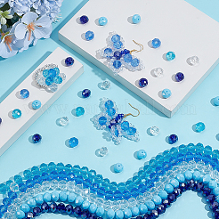 5 нить нити стеклянных бусин 5 цветов&nbsp;EGLA-PH0001-61