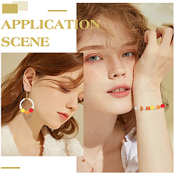 300шт бусины из полимерной глины ручной работы CLAY-SP0001-14