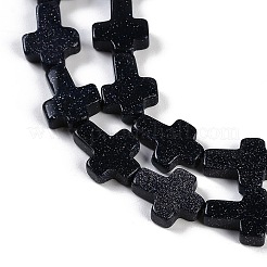 Синтетический синий авантюрин бисер нитей G-I369-A25-02