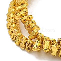 Гальванические бусины из натуральной лавы&nbsp;G-I360-H02-01