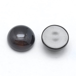 Natürliche schwarze Achat-Cabochons&nbsp;LS-G-E492-H-15