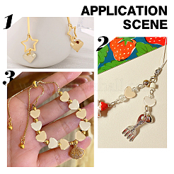 80шт 2 стиля латунные бусины KK-AR0004-54A