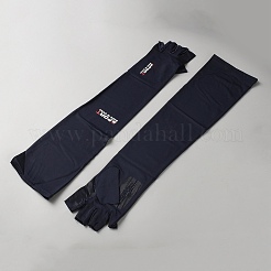 Перчатки для велоспорта на открытом воздухе из полиэстера с двумя половинными пальцами&nbsp;AJEW-WH20020-192D