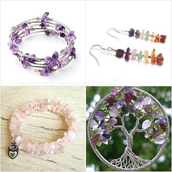 Смешанные природные и синтетические шарики Gemstone чип G-PH0001-01