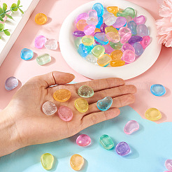 100 шт светящиеся прозрачные кабошоны из смолы RESI-TAC0011-79