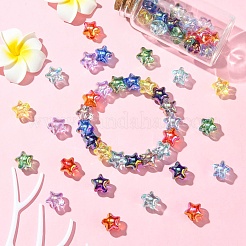 Уф-покрытие прозрачные акриловые бусины OACR-CJC0001-27