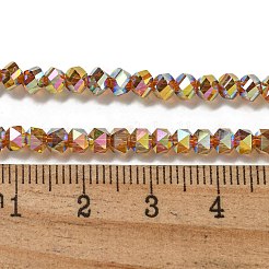 Стеклянные бусины с гальваническим покрытием &nbsp;GLAA-Q105-02Z