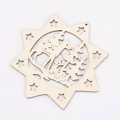 Ungefärbte Holzanhänger&nbsp;LS-WOOD-K005-15
