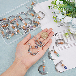 2 комплект европейских подвесок-шармов в виде луны из сплава&nbsp;PALLOY-FI0001-03