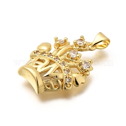 Стойки обшивки латунь микро проложить Циркон подвеску&nbsp;KK-L226-012G