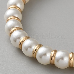 Круглые пластиковые шнурки с имитацией жемчуга для обуви на высоком каблуке&nbsp;AJEW-WH20054-118G