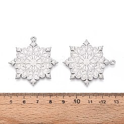 Рождественские подвески-снежинки из нержавеющей стали 304 STAS-T067-38P