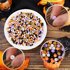 Тема Хэллоуин 1500 шт 5 цвета непрозрачные акриловые бусины&nbsp;MACR-SP0001-01A-02