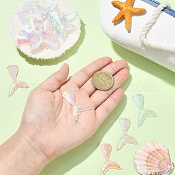 30шт 4 цвета светящиеся прозрачные кабошоны из смолы RESI-CJ0003-57