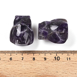 Украшения для выставки сов из натурального аметиста&nbsp;G-N345-04C