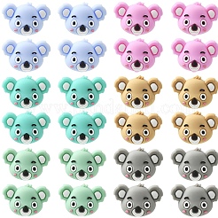 12шт 6 цвета силиконовые бусины&nbsp;SIL-YW0002-08