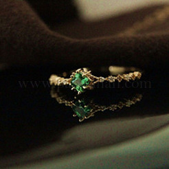 Простой стиль модный индивидуальный 925 стерлинговый серебряный паве кубический цирконий перстни&nbsp;FS-WG6A085-01