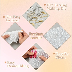 Наборы для создания сережек-слезинок своими руками DIY-YW0012-77