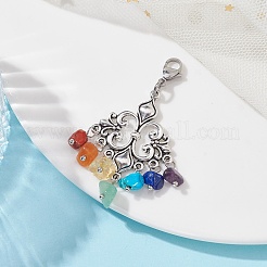 Тибетский стиль сплава кулон украшения HJEW-JM01291-02