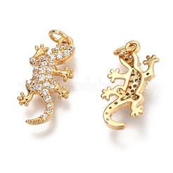 Латунные микропаве прозрачные подвески с фианитом&nbsp;ZIRC-O036-46G