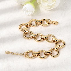 Браслеты-цепочки из нержавеющей стали 304 для женщин&nbsp;BJEW-P388-02B-G