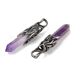 Подвески из натурального аметиста  G-H332-10AS-03