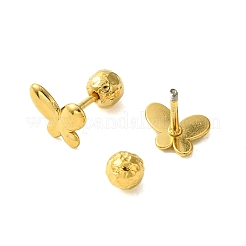 Ионное покрытие (ip) серьги-гвоздики из нержавеющей стали 304&nbsp;EJEW-Q801-11G