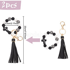 2шт силиконовые с подвесками из искусственной кожи&nbsp;HJEW-AN0001-01