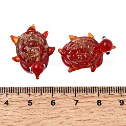 Бусины ручной работы бусины золотого песка&nbsp;LAMP-K044-01E