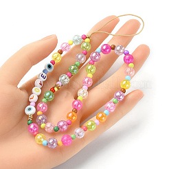 Акриловые мобильные ремни Word Love HJEW-YW0001-04