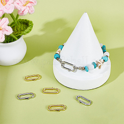 6 шт. 2-х цветные латунные застежки&nbsp;KK-WR0001-79