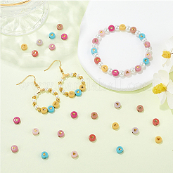 600 шт. Непрозрачные акриловые бусины PACR-SP0001-02A