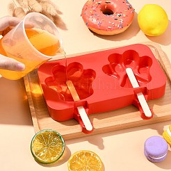 足跡 DIY 食品グレードシリコン型  フォンダン型  チョコレート  お菓子作り  木の棒で  ファイヤーブリック  154x198x25mm  内径：84x84.5mm&nbsp;SIL-CJC0004-04