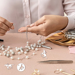 Набор для самостоятельного изготовления ожерелья с подвеской в виде лошади из нержавеющей стали 304 DIY-DR0001-44