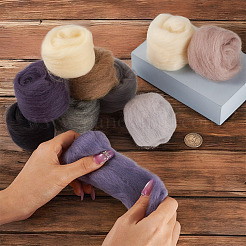 50г 10 стиля иглопробивной валяния шерстяной ровинг DIY-TA0012-77