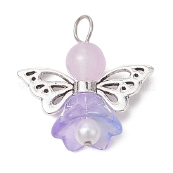 Подвески из перламутровых стеклянных бусин&nbsp;PALLOY-JF03205-04