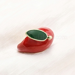 Латунные эмалевые манжеты для женщин RJEW-B138-01G-02