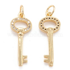 Кулон из латуни с прозрачным кубическим цирконием&nbsp;ZIRC-M114-11G