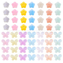 140 шт. 14 вида бусин из акриловой смолы&nbsp;OACR-TA0001-28